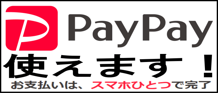 PayPay使えます。
